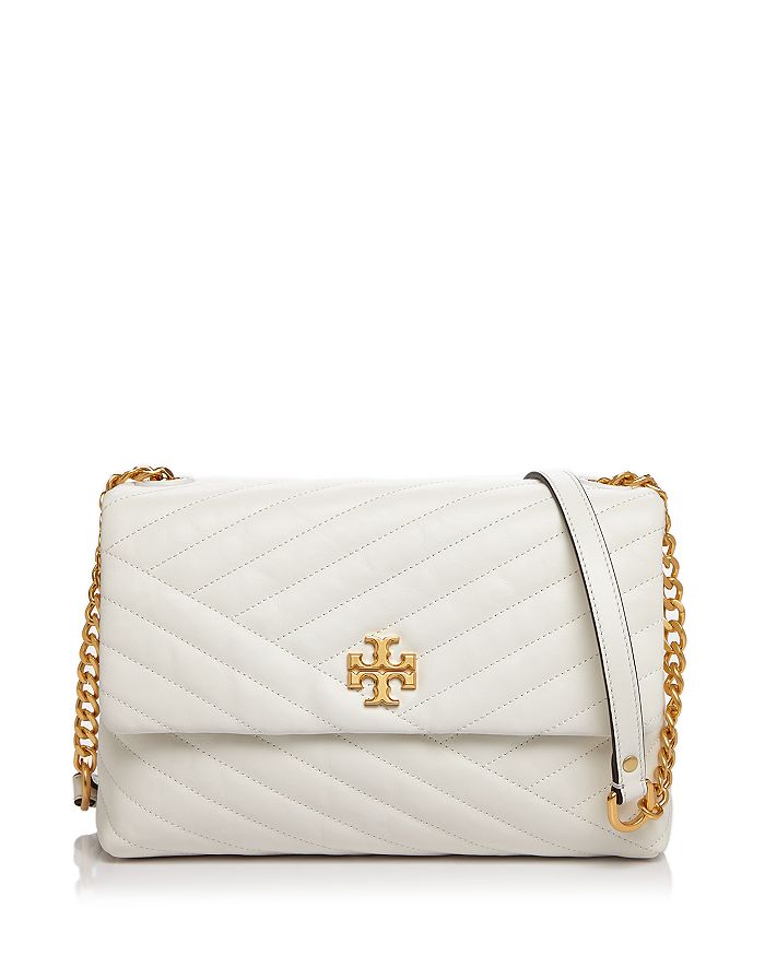 Tory Burch Kira Chevron Quilted Leather Shoulder Bag - Ivory In New ...