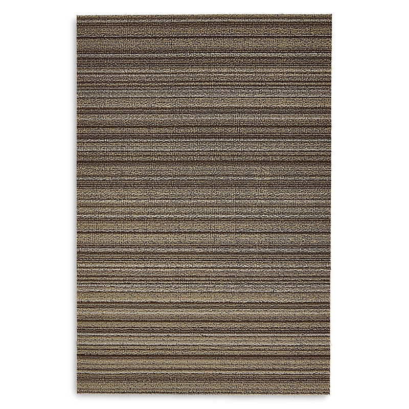 Chilewich Skinny Stripe Shag Big Mat, 36 X 60 In Mushroom