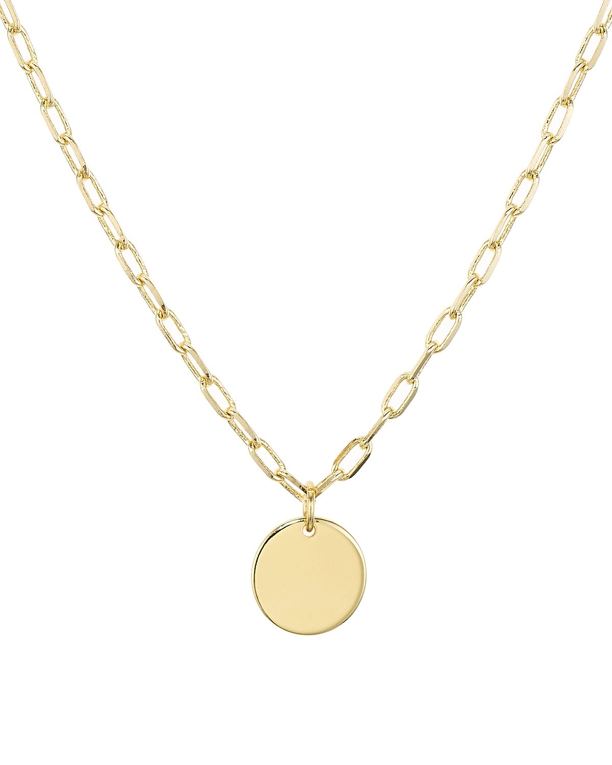 Aqua Circle Pendant Necklace, 18 - Exclusive