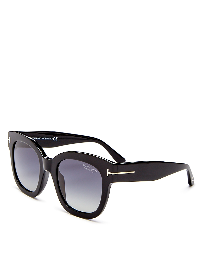 Tom Ford Beatrix Polarized Square Sunglasses, 52mm