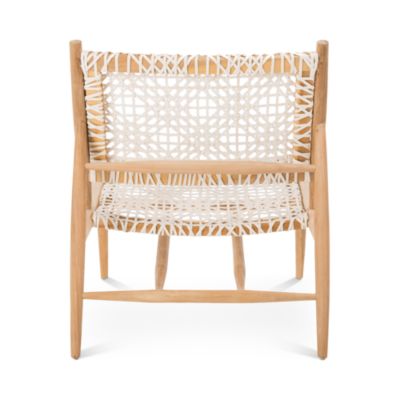 Bandelier Leather Weave Accent Chair