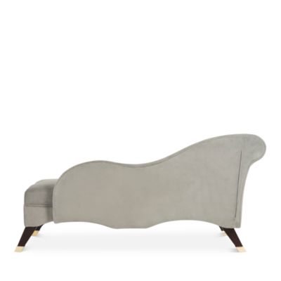 Caiden Velvet Chaise with Pillow