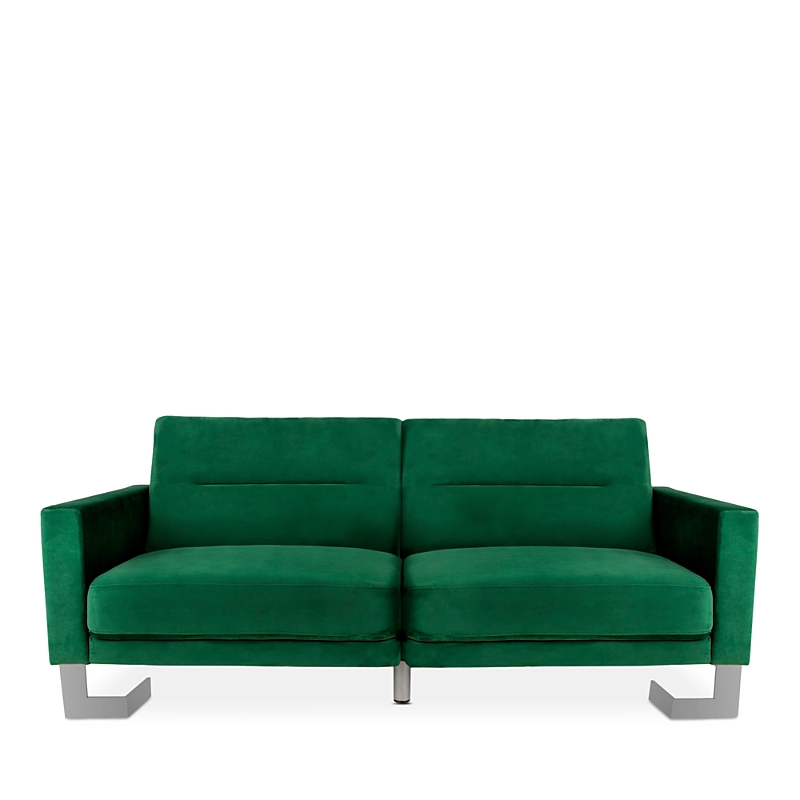 Safavieh Tribeca Foldable Sofa Bed In Emerald Green/silver
