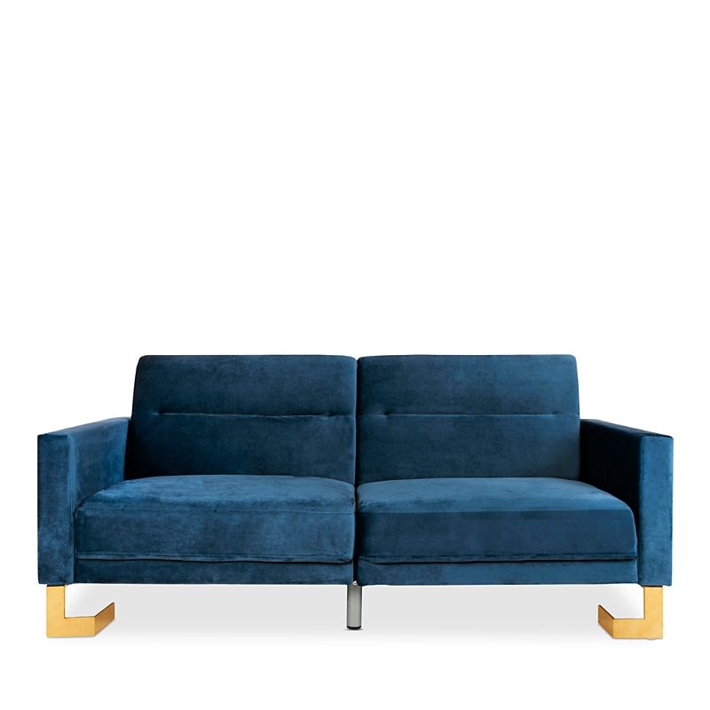Safavieh Tribeca Foldable Sofa Bed In Navy/brass