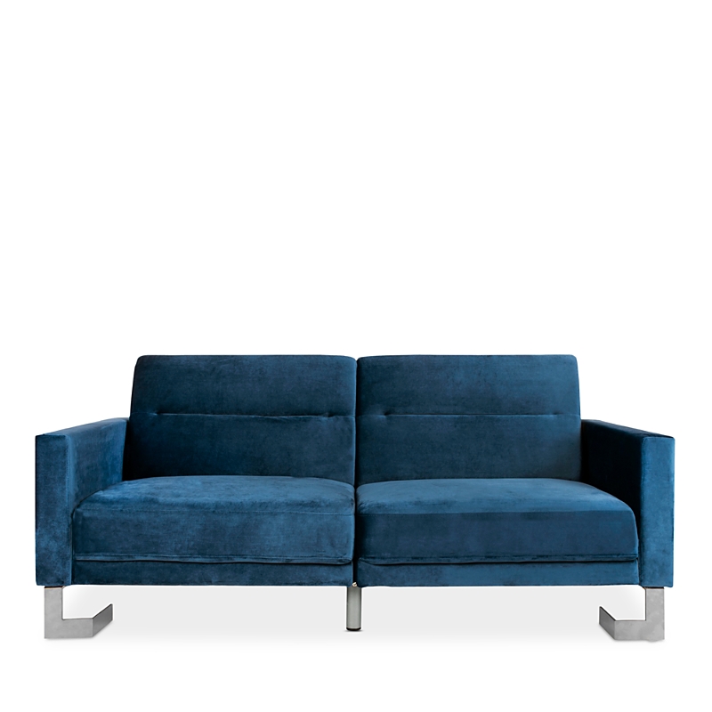 Safavieh Tribeca Foldable Sofa Bed In Navy/silver