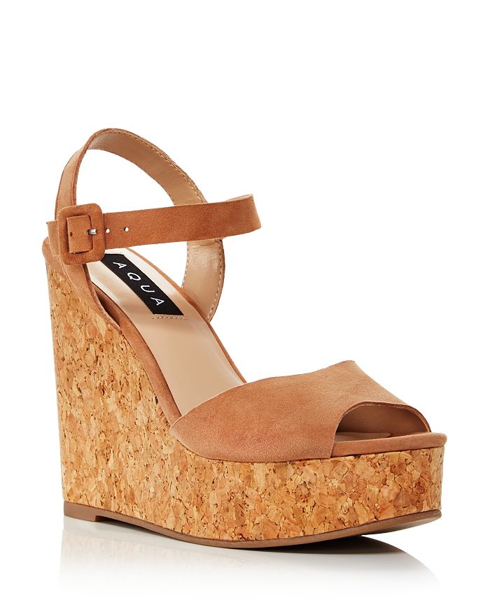 AQUA Women's Cute Wedge Heel Sandals - 100% Exclusive | Bloomingdale's