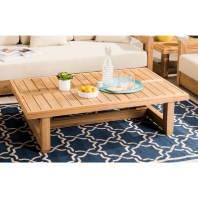Montford teak coffee table discount