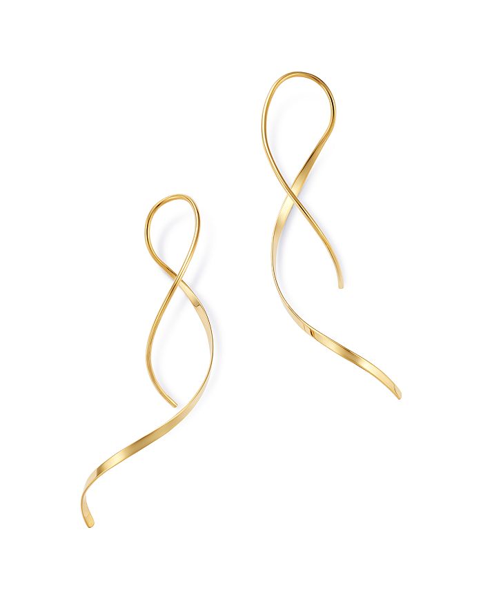 Moon & Meadow Swirl Threader Earrings In 14k Yellow Gold - 100% Exclusive