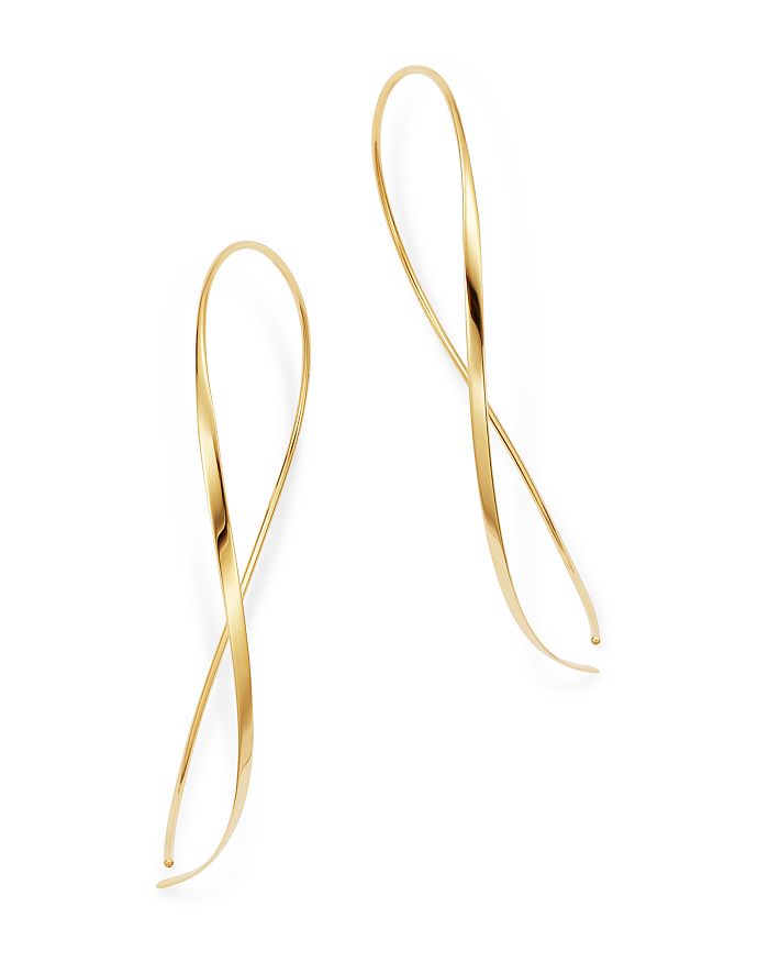Moon & Meadow Open Pear Threader Earrings In 14k Yellow Gold - 100% Exclusive