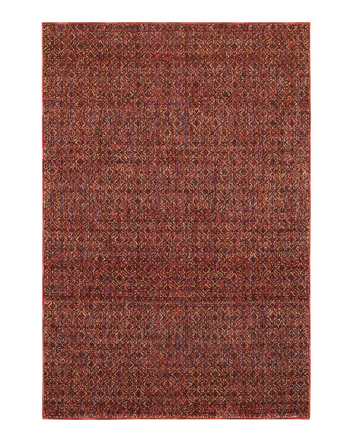 Oriental Weavers Atlas 8048 Area Rug, 7'10 X 10'10 In Red/rust