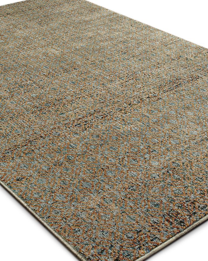 Oriental Weavers Atlas 8048 Runner Rug, 2'3 X 8' In Blue/gold