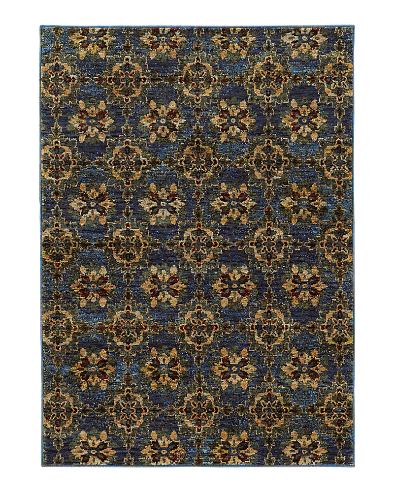 Oriental Weavers Andorra 6883 Area Rug, 3'3 X 5'2 In Blue/gold
