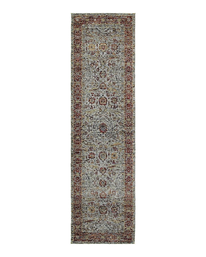 Oriental Weavers Andorra 7155a Runner Rug, 2'6 X 12' In Blue/red