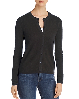 C By Bloomingdale's Crewneck Cashmere Cardigan - 100% Exclusive In Elephant