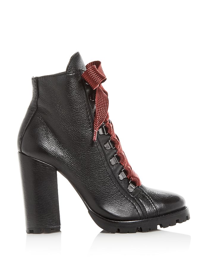 Schutz Women's Zara High Block-heel Booties In Black | ModeSens