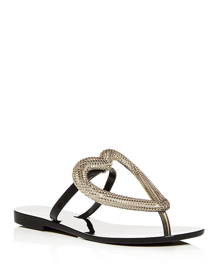 Melissa big clearance heart flip flop
