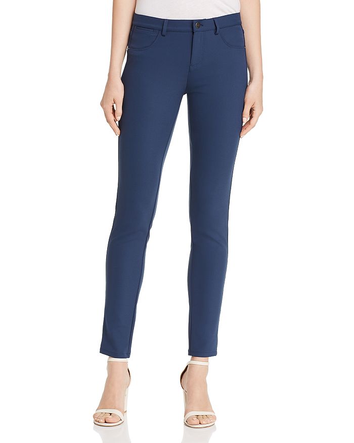 Lafayette 148 Acclaimed Stretch Mercer Pants In Dungaree Blue