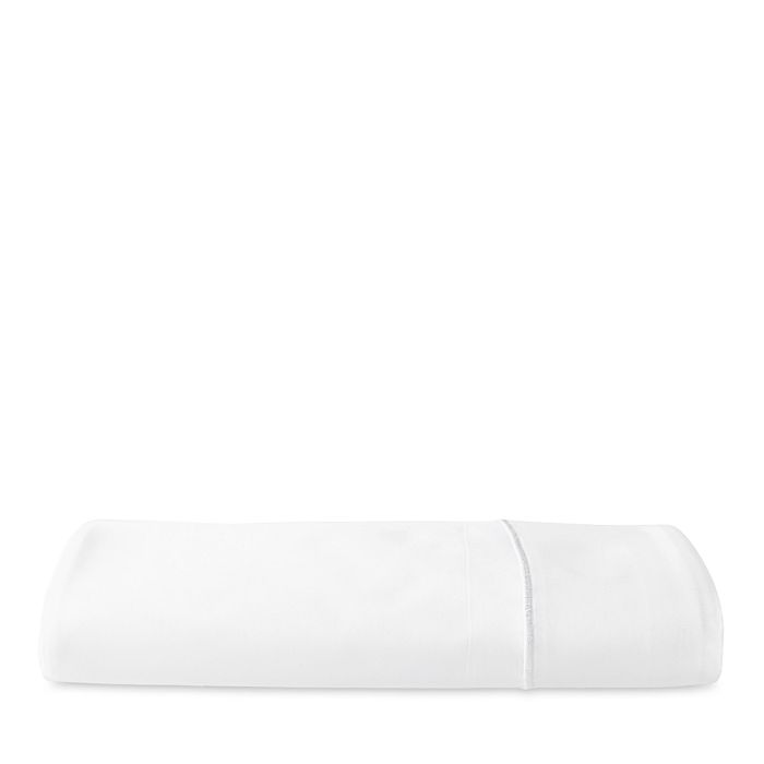 Donna Karan Silk Indulgence Cotton/silk Fitted Sheet, Queen In White