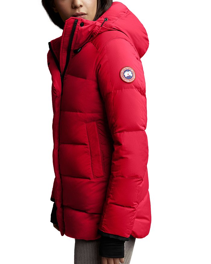 Shop Canada Goose Alliston Packable Short Down Coat In Red