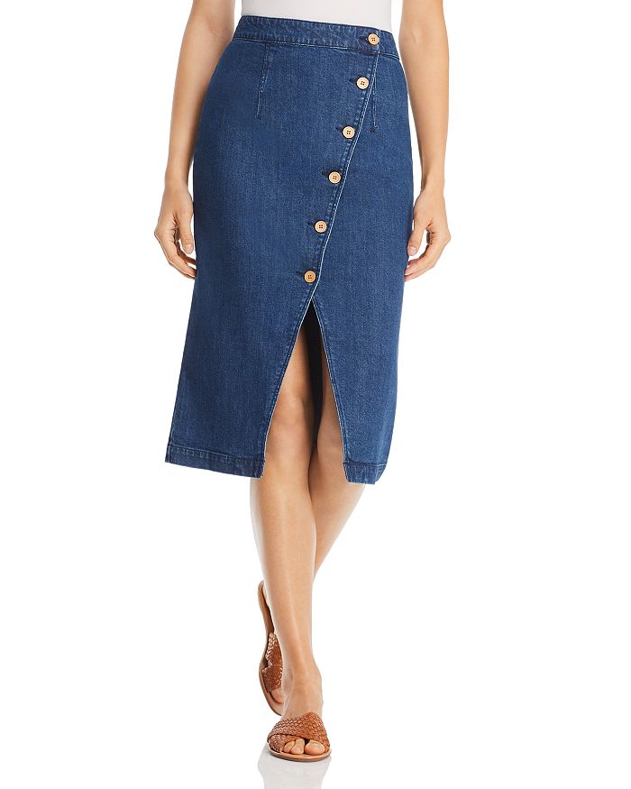 Vero moda denim midi skirt store