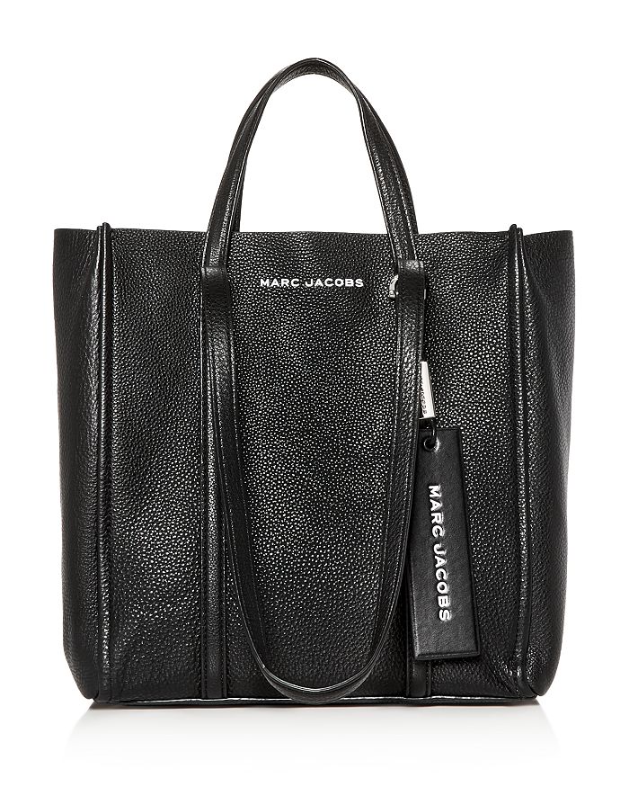 Marc Jacobs The Tag Leather Tote In Black