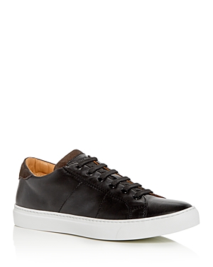 Shop To Boot New York Men's Colton Leather Low-top Sneakers In Black