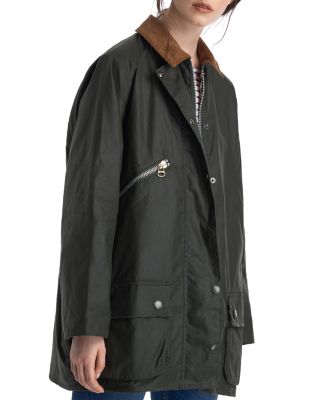 barbour edith waxed cotton jacket