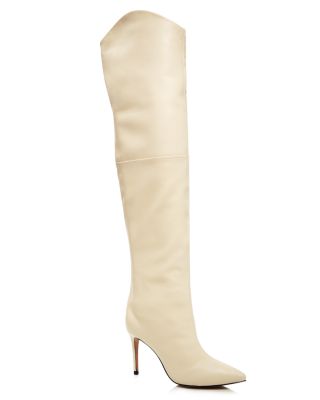 ivory boots knee high