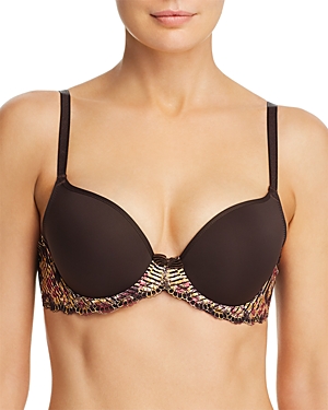 Wacoal La Femme Molded Underwire Bra In Chocolate Plum