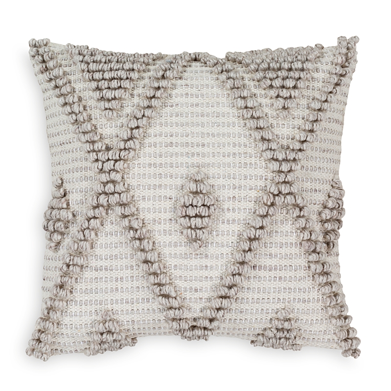 Surya Anders Textured Cream Light Gray Throw Pillow, 18 x 18