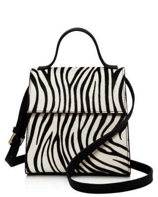 zebra print cross body bag