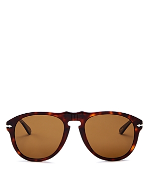 Persol Men's Polarized Round Sunglasses, 54mm