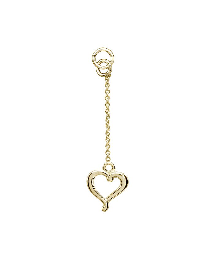 Aqua Dangling Heart Charm In 18k Gold-plated Sterling Silver Or Sterling Silver - 100% Exclusive In Dangling Heart/gold