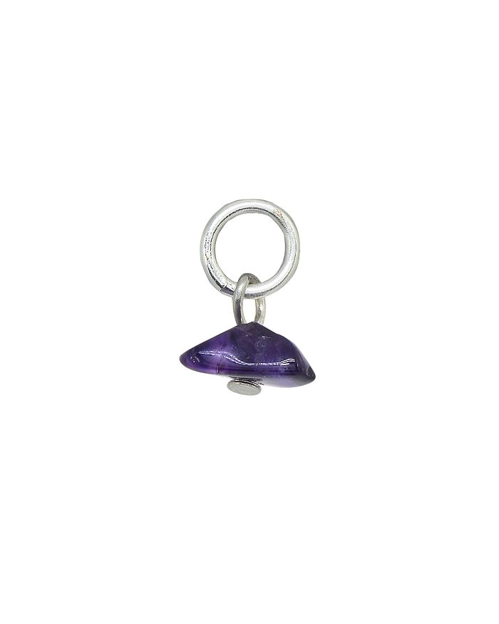 Aqua Stone Chip Charm In Sterling Silver Or 18k Gold-plated Sterling Silver - 100% Exclusive In Amethyst/silver