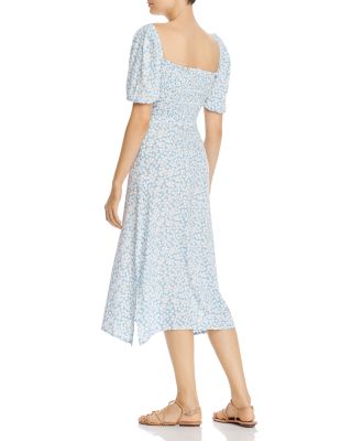 faithfull majorelle midi dress