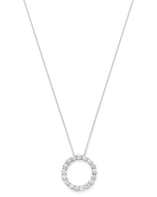 Bloomingdale's Fine Collection - Diamond Circle Pendant in 14K White Gold, 3.0 tcw&nbsp;