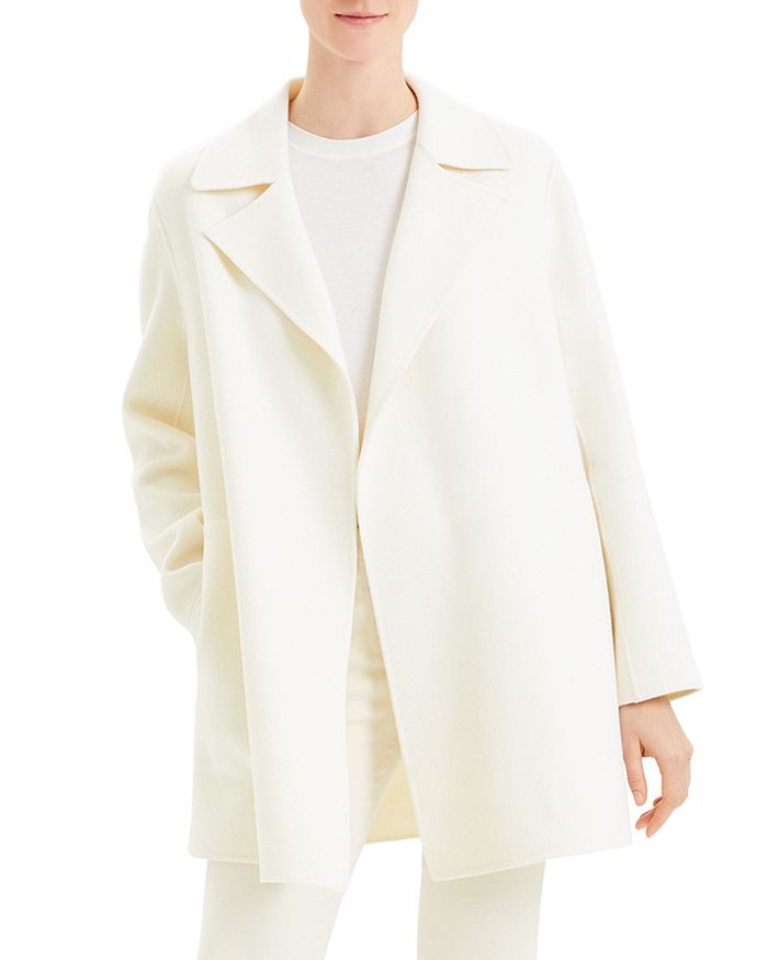 THEORY DOUBLE-FACED WOOL & CASHMERE COAT,J0701401