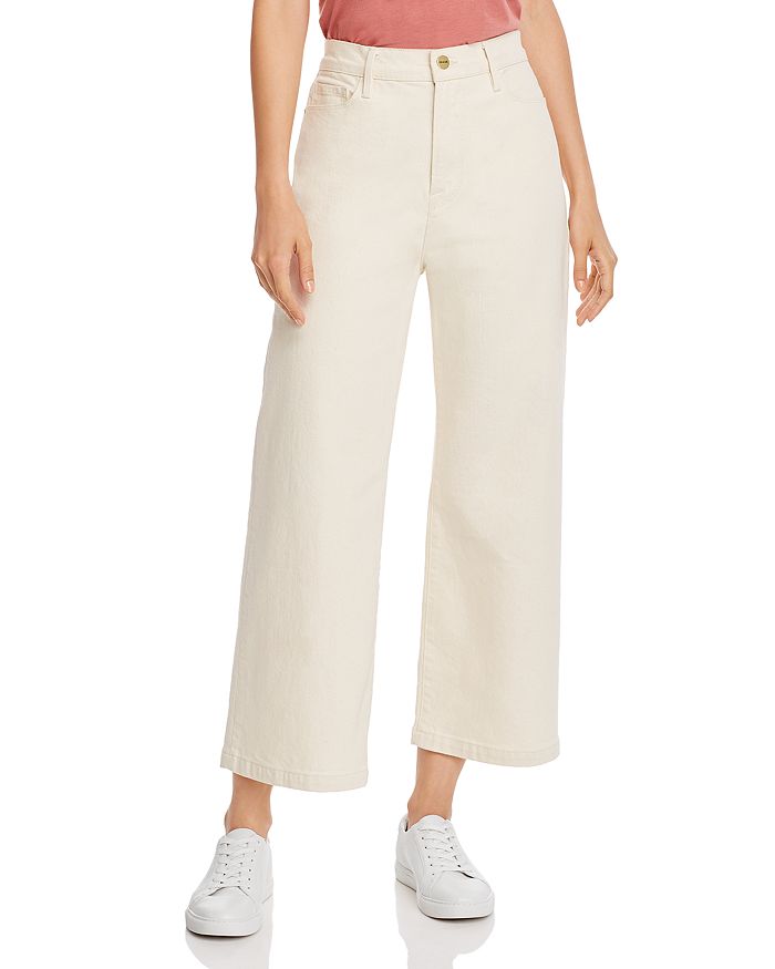 FRAME ALI WIDE CROP JEANS IN WINTER WHITE,AWC346