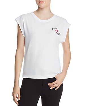CURRENT ELLIOTT CURRENT/ELLIOTT THE JACK ROSE EMBROIDERED TEE,19-3-005830-TS00941