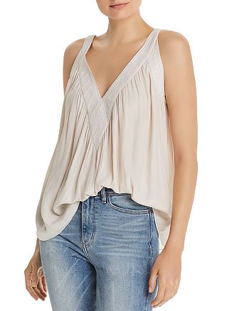 Ramy Brook Nola Embroidered Trapeze Top | Bloomingdale's