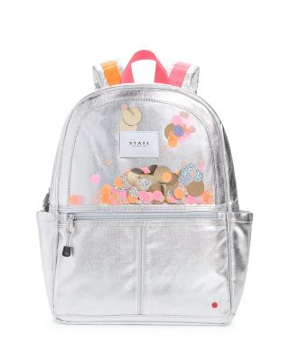 girls metallic backpack