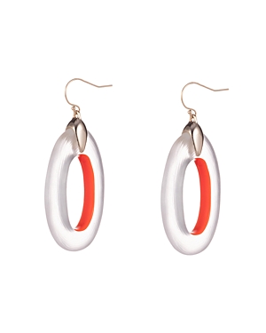 ALEXIS BITTAR LUCITE-DETAIL OVAL DROP EARRINGS,AB01E006077