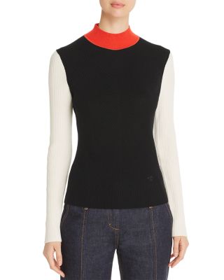 TORY BURCH - Colorblock Crewneck Sweater