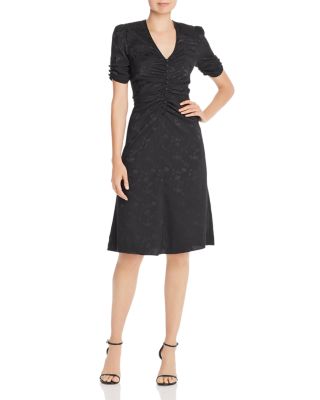 floral print a line dress