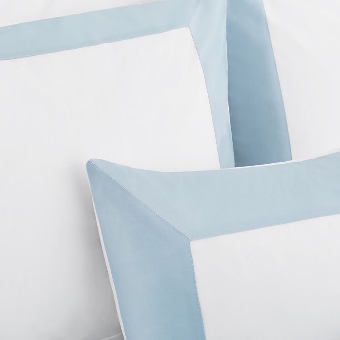 Shop Sferra Casida Standard Pillowcase, Pair In White/poolside