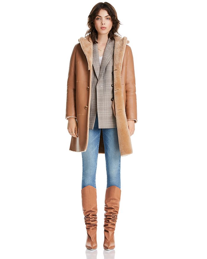 Lini Victoria Reversible Shearling Jacket - 100% Exclusive In Caramel ...