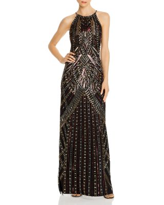 Aidan Mattox - Beaded Halter Gown