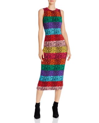 alice and olivia rainbow dress