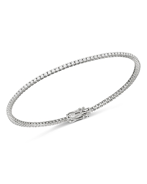 Bloomingdale's Diamond Delicate Stackable Tennis Bracelet in 14K White Gold, 1.0 ct. t.w. - 100% Exc