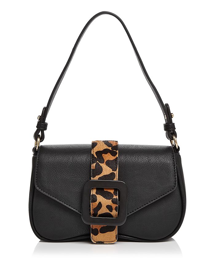 Aqua Mini Shoulder Bag - 100% Exclusive In Black/leopard/gold